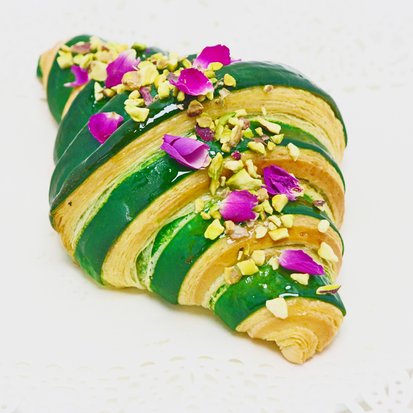 Handmade pistachio croissant